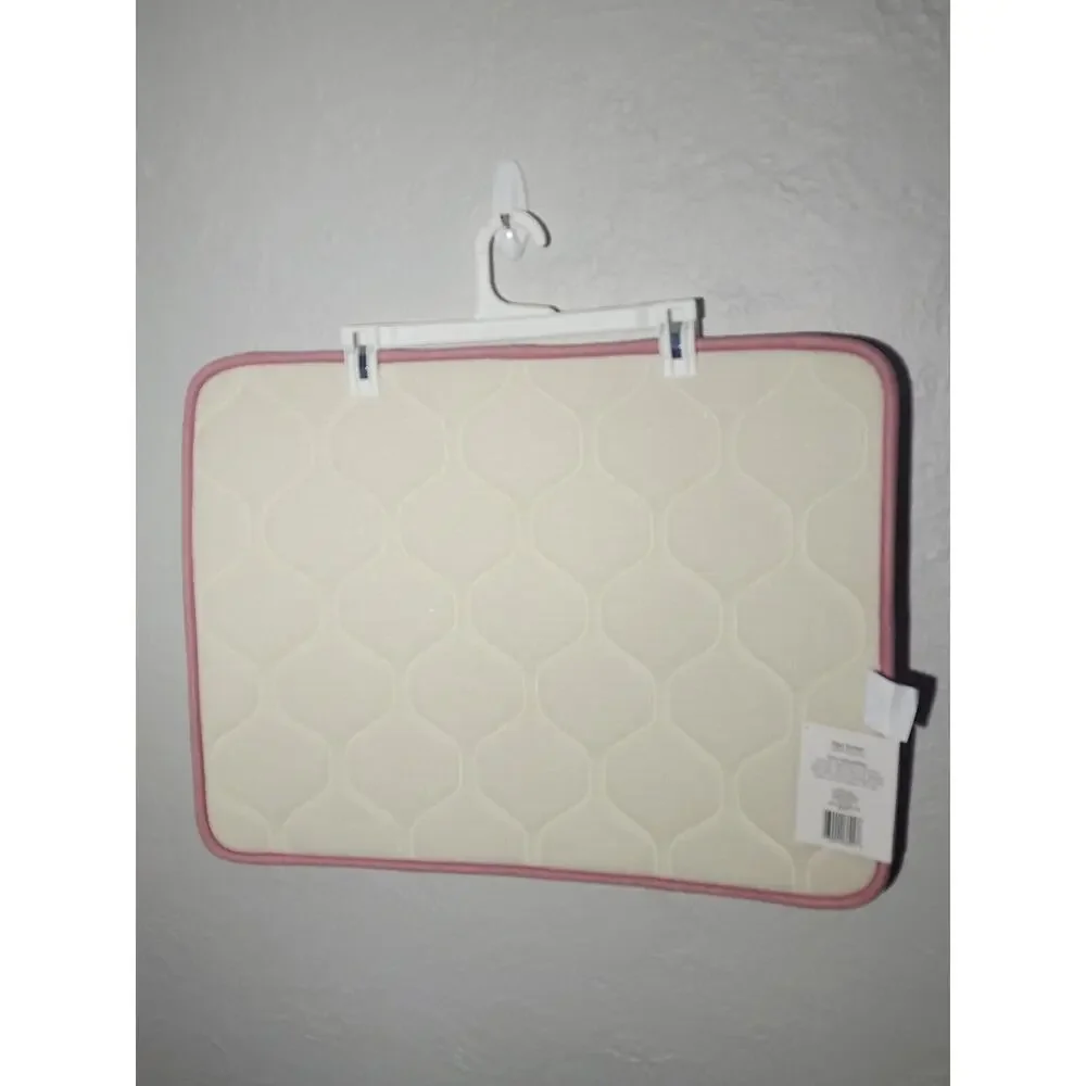 Comfort Bay Blue Foam Bathroom Bath Mat Non-Skid 18” X 24” Soft & Absorbent
